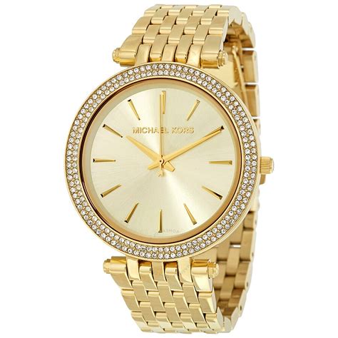 michael kors watch diamond bezel|Michael Kors gold watch women.